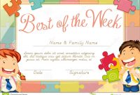 Certificate Template With Children Background Stock Illustration with Children's Certificate Template