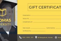 Certificate Templates: Free Graduation Gift Certificate Template In inside Graduation Gift Certificate Template Free