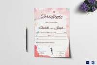 Christian Marriage Certificate Template with Christian Certificate Template