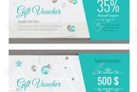 Christmas Gift Voucher Coupon Discount. Gift Certificate Template.. intended for Merry Christmas Gift Certificate Templates