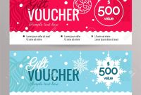Christmas Gift Voucher Coupon Discount. Gift Certificate Template.. throughout Merry Christmas Gift Certificate Templates