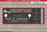Christmas Golf Gift Ticket – Chalkboard throughout Golf Gift Certificate Template