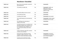 Construction Project Handover Checklist Template (Better Than Excel) inside Handover Certificate Template