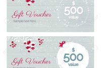Cute Hand Drawn Christmas Gift Voucher Coupon Discount. Gift.. pertaining to Merry Christmas Gift Certificate Templates