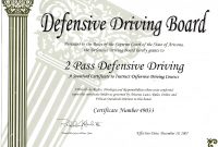 Driving Certificate Template – Mandegar regarding Safe Driving Certificate Template