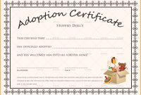 Editable Adoption Certificates Hadipalmexco Child Adoption intended for Child Adoption Certificate Template