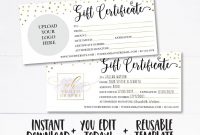 Editable Custom Gift Certificate, A Gift For You Template, Editable Gift  Certificate, Instant Download, Shop Voucher, Add Your Logo, Simple regarding Custom Gift Certificate Template