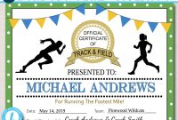 Editable Track & Field Award Zertifikate, Instant Download, Track Awards,  Track Party Printable, Printable Award Sports Runner Certificates with Track And Field Certificate Templates Free