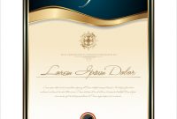 Elegant Blue Certificate Template intended for High Resolution Certificate Template
