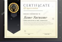 Elegante Diplom Award Certificate Template Design Vektor Abbildung within Award Certificate Design Template