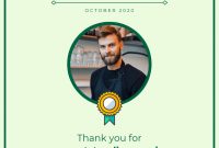 Employee Of The Month Certificate Template Template – Venngage throughout Employee Of The Month Certificate Templates