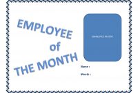 Employee Of The Month Certificate Template | Templates At in Employee Of The Month Certificate Template With Picture