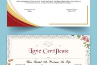 Entry #15Satishandsurabhi For Design A Love Certificate Template regarding Love Certificate Templates