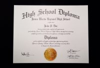 Fake+High+School+Diploma+Template | Jeffrey D Brammer | Free High in Ged Certificate Template