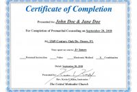 Florida Premarital Course Online, Licensed Provider – Only $19.95 throughout Premarital Counseling Certificate Of Completion Template