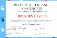 Free Catalog Certificates Free Perfect Attendance Certificate inside Perfect Attendance Certificate Free Template