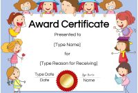 Free Custom Certificates For Kids | Customize Online & Print At Home for Certificate Of Achievement Template For Kids