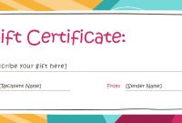 Free Gift Certificate Templates You Can Customize Within Gift with Pages Certificate Templates