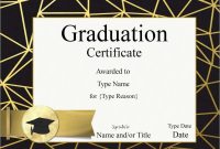 Free Graduation Certificate Template Admirable 6 Best Of Free inside Graduation Gift Certificate Template Free