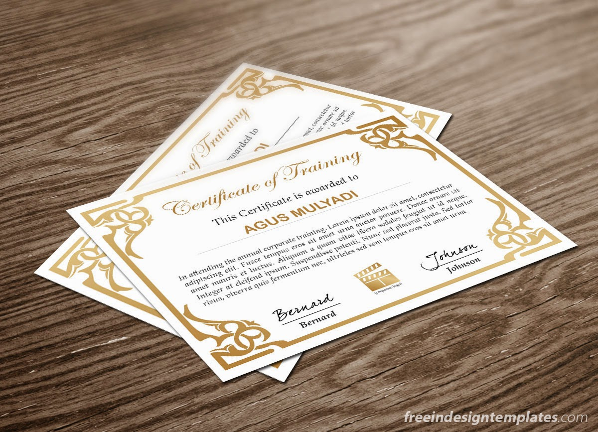 Free Indesign Certificate Template #1 | Free Indesign Templates Download throughout Indesign Certificate Template