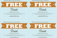 Free Meal Coupon Template – Yeder.berglauf-Verband with Dinner Certificate Template Free