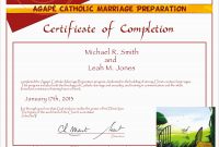 Free Premarital Counseling Certificate Of Completion Template pertaining to Premarital Counseling Certificate Of Completion Template