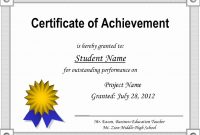 Free Printable Certificate Template Inspirational Printable intended for Free Printable Certificate Of Achievement Template