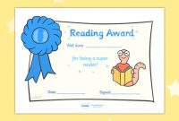 Free Printable Editable Reading Award Certificates … | First Grade throughout Teacher Of The Month Certificate Template