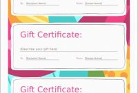 Free Printable Gift Certificate Templates Online Vouchers Template regarding Pages Certificate Templates