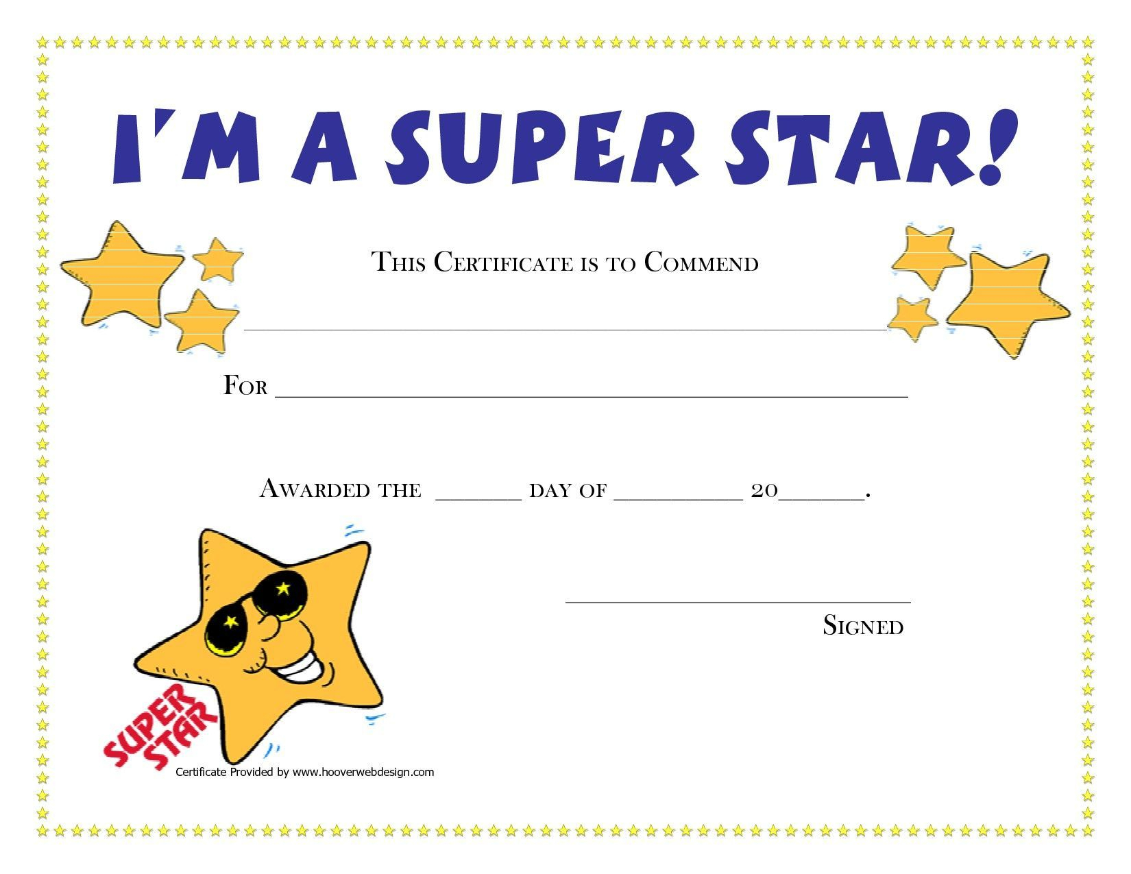 Free Printable Student Award  | Gh | Award Certificates in Star Certificate Templates Free