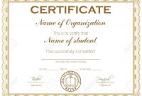 General Purpose Certificate Or Award With Sample Text That Can.. throughout Template For Certificate Of Award