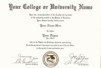 Get Fake Certificates/diplomas & Transcripts With Real Look In Usa within Fake Diploma Certificate Template
