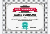 Gift Certificate. First Place Cup Award Sign Icon. Prize For.. for First Place Award Certificate Template