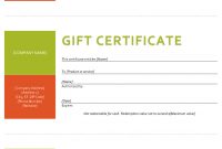 Gift Certificate Template – Sample Gift Certificate throughout Company Gift Certificate Template