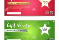 Gift Voucher Or Gift Certificate Template Stock Vector intended for Movie Gift Certificate Template