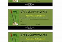 Golf Gift Certificate with regard to Golf Certificate Template Free