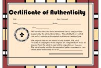 Great Certificate Of Authenticity Templates Photos. Really Good for Photography Certificate Of Authenticity Template