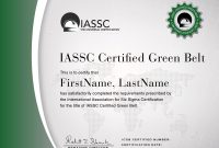 Green Belt Certification | Six Sigma | Lean Six Sigma, Green Belt with regard to Green Belt Certificate Template