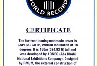 Guinness World Record Certificate Template – Ataum.berglauf-Verband intended for Guinness World Record Certificate Template