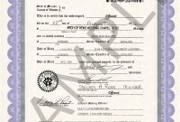 Marriage Certificate Sample – Ataum.berglauf-Verband pertaining to Certificate Of Marriage Template