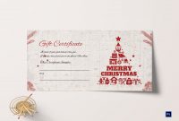 Merry Christmas Gift Certificate intended for Merry Christmas Gift Certificate Templates