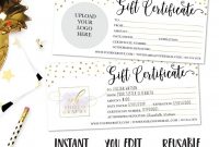 Merry Christmas Gift Certificate, Logo Personalized Certificate, Surprise  Gift, Last Minute Gift, Printable Gift, Photography Gift, Holiday intended for Merry Christmas Gift Certificate Templates