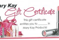 Mk Gift Certificate … | My Mk In 2019… in Mary Kay Gift Certificate Template