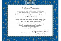 Name A Star Instant Certificate - Buy And Name A Star | Name A Star regarding Star Naming Certificate Template