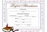 Perfect Attendance Certificate Template | Mathosproject with regard to Perfect Attendance Certificate Free Template