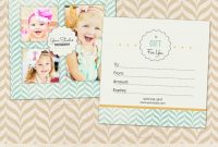 Photography Gift Certificate Template For Professional Photographers intended for Photoshoot Gift Certificate Template