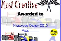 Pinewood Derby Certificates | Do Your Best! Cub Scouts | Cub Scouts regarding Pinewood Derby Certificate Template