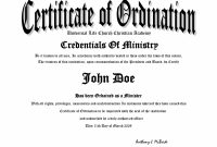 Printable Minister License Certificate Template Clean 10 Best Of with regard to Certificate Of License Template