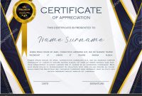 Qualification Certificate Appreciation Design Elegant Luxury Modern with High Resolution Certificate Template