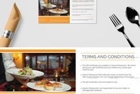 Restaurant Gift Certificate Template | ❱❱ Restaurant Templates with regard to Indesign Gift Certificate Template